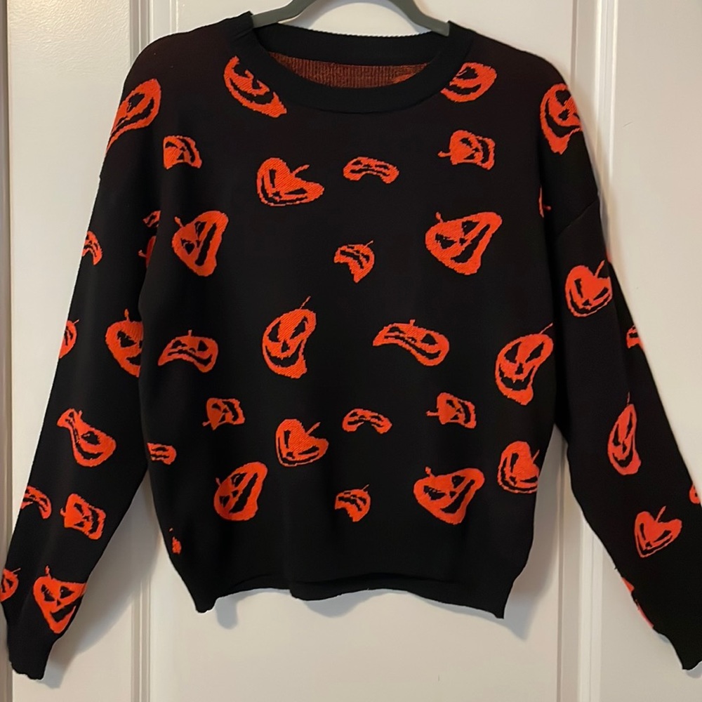 Pumpkin Halloween Cozy Sweater